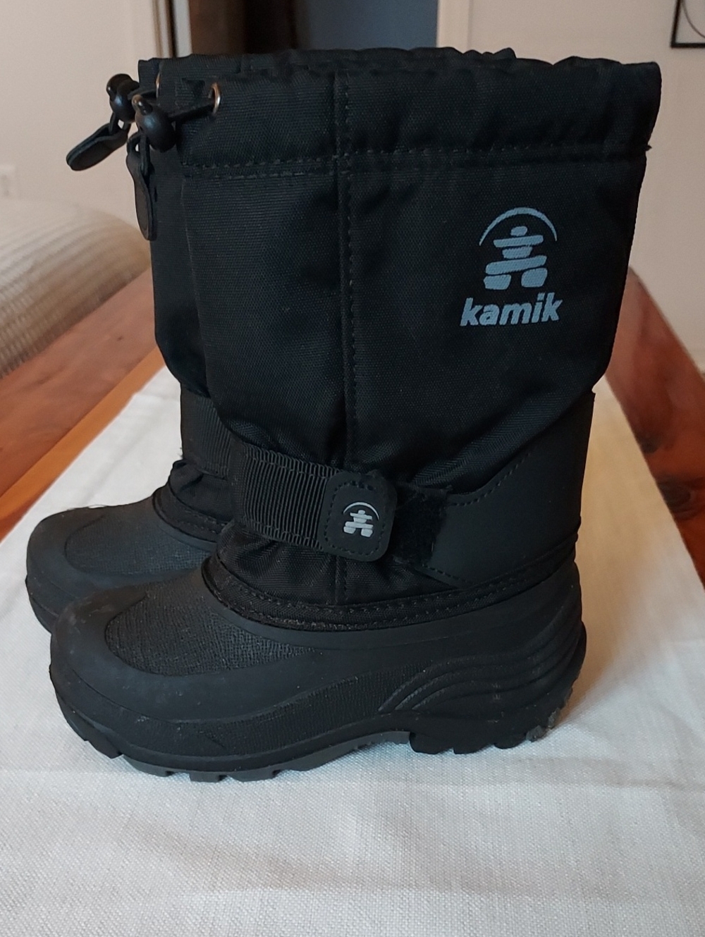 Kamik Kids Black Waterproof Winter Boots
